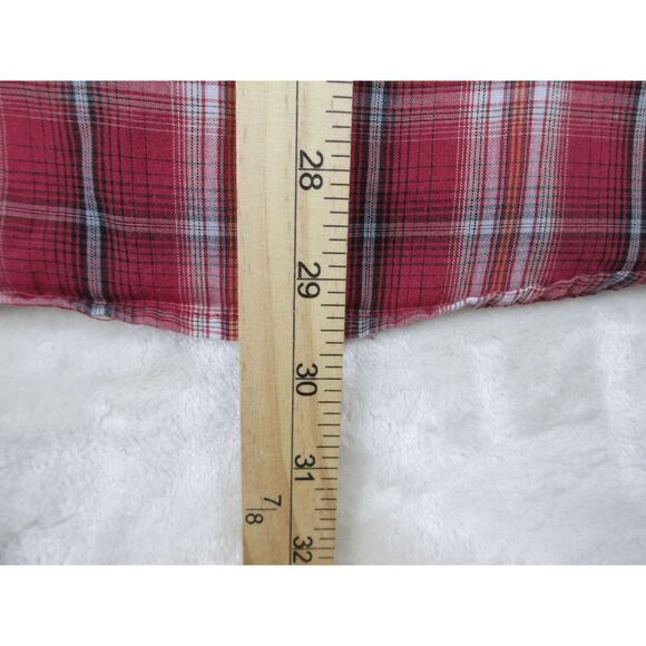 Wrangler Shirt Mens Medium Red Button Up Pearl Snap‎ Sawtooth Cowboy Western - Picture 7 of 9